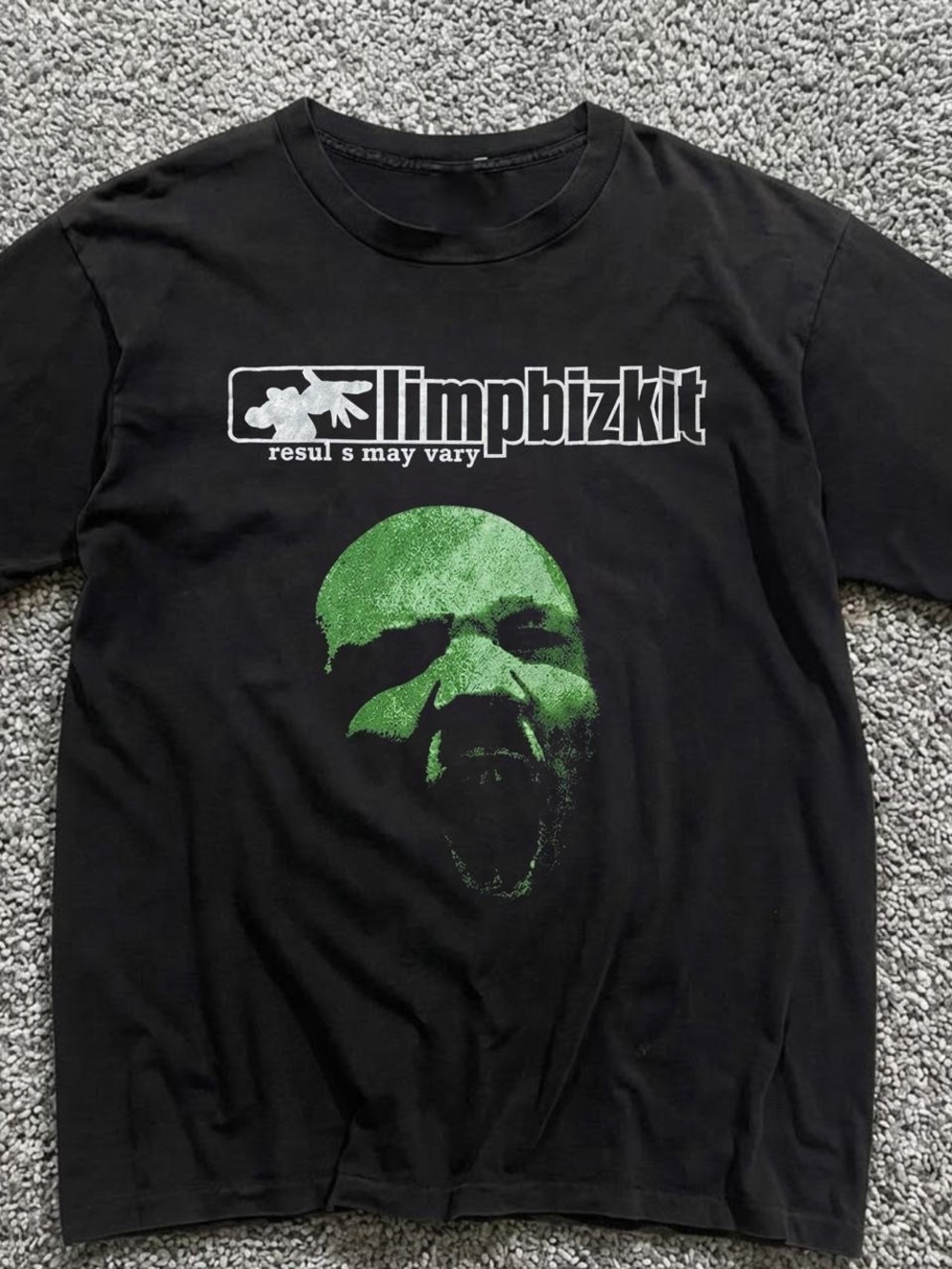Gildan Black Short-Sleeve Tee with Green Graphic
